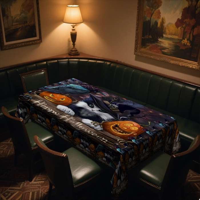 Halloween tablecloth decoration size 90 x 140cm or 35.43 x 55.11inch
