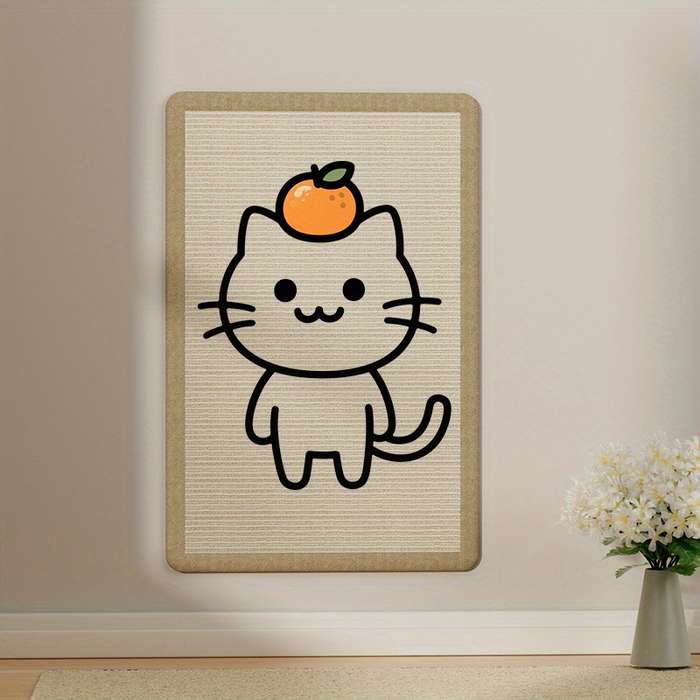 Pet Supplies Color Jute Cat Scratching Board    Minimalist Duckling Size 20 X 40Cm