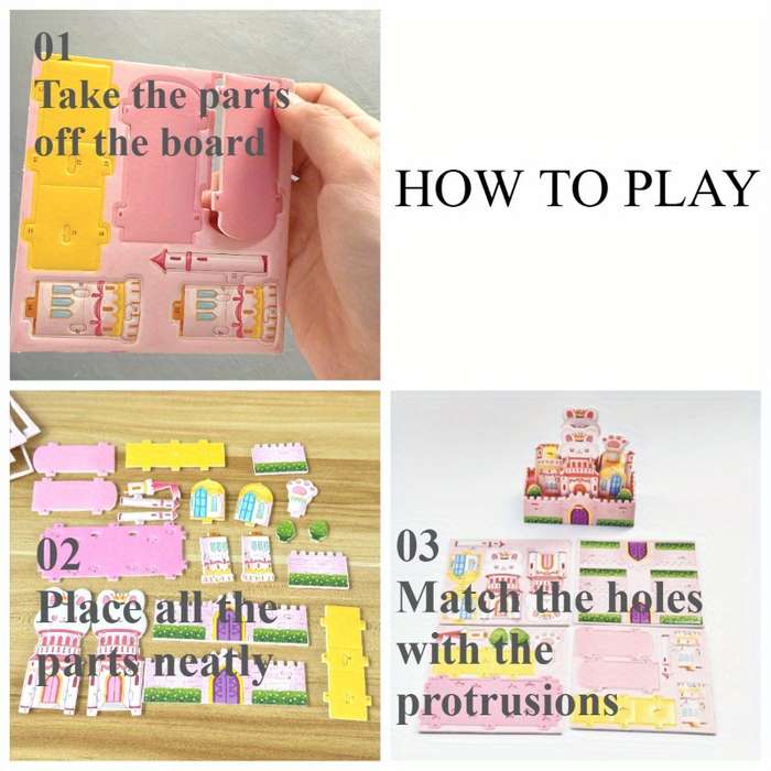 Building Toy Architectural Model Toy Set Model Random Quantity 4 Pcs