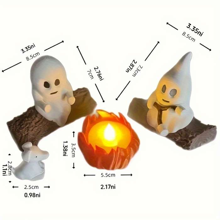 Halloween Decorations Items Halloween Decoration Set: Two Ghosts  Add   Fire Pit  Add   Resin Puppy