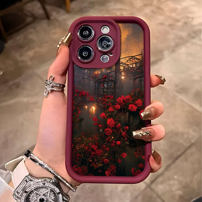 1Pc Burgundy For iPhone 7 Plus 8 Plus Phone Case Phone Cover