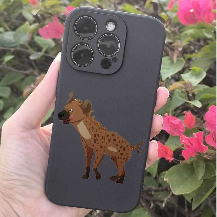 1Pc Beige For iPhone 12 Mini African Wild Dog Phone Case