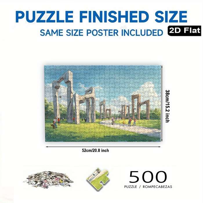 Building Toy Architectural Model Toy Set Size 75 X 50Cm 30 X 20Inch 1000Pc