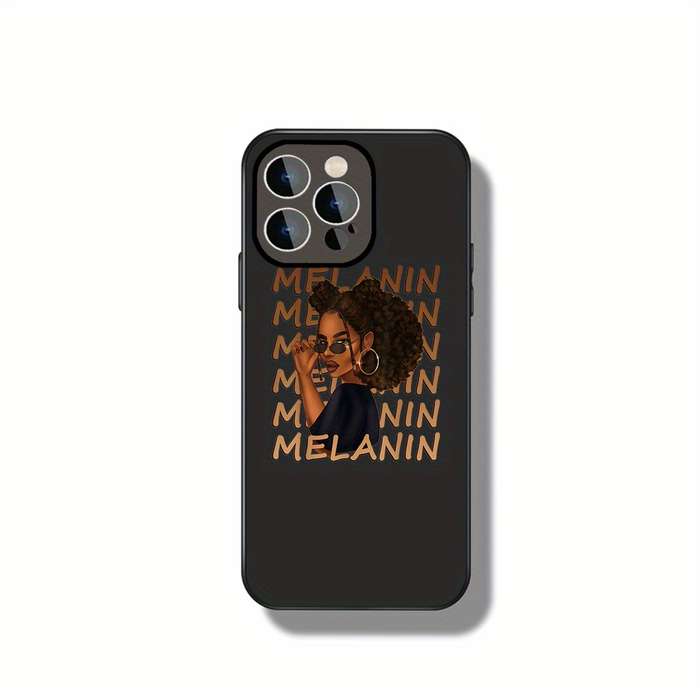 1Pc Ivory White For iPhone 14 Pro Celebrating Melanin Phone Case