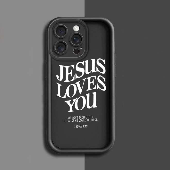 1Pc Mixed Color For iPhone 7 8 SE2 SE3 Jesus Love You Phone Case