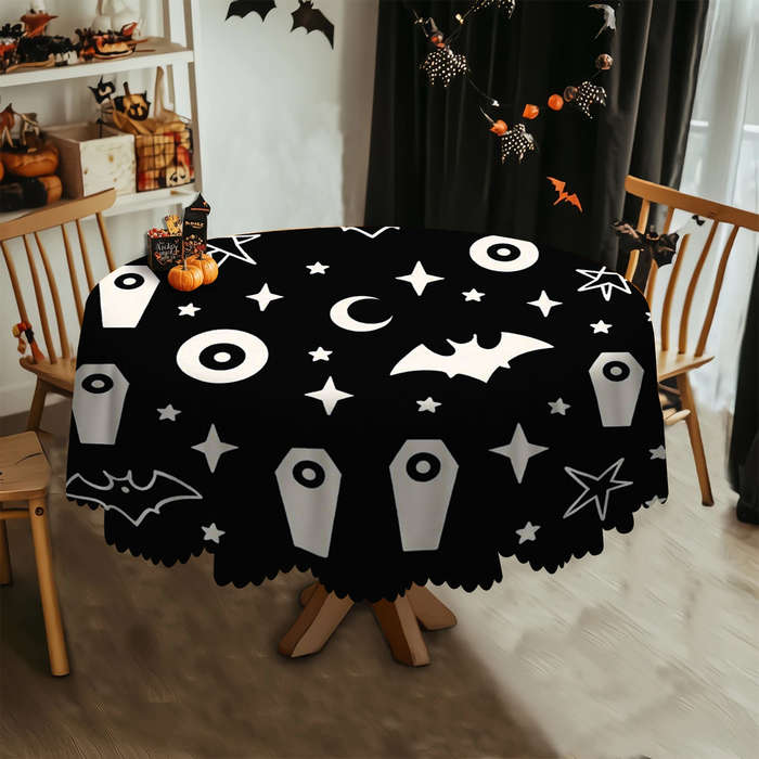Halloween tablecloth decoration size 152cm x 152cm or round