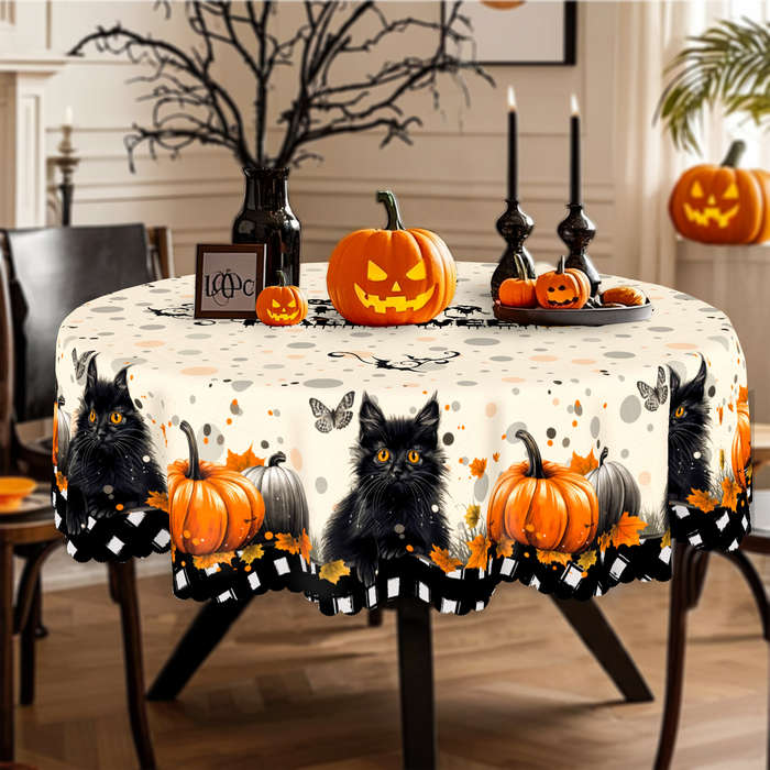 Halloween tablecloth decoration size Round 177.8177.8cm
