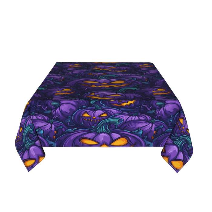 Halloween tablecloth decoration color Multicolored size 152.4cmx152.4cm