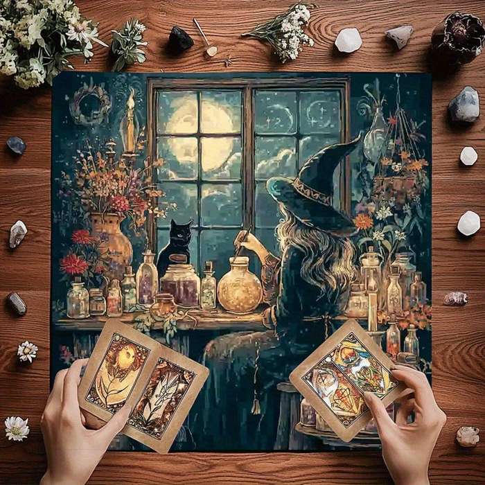 Halloween tablecloth decoration size 19.69 x 19.69inch 50 x 50cm