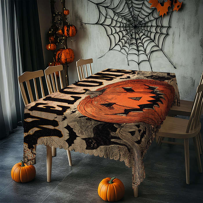 Halloween tablecloth decoration size 60inch x 60inch 152cm x 152cm or round