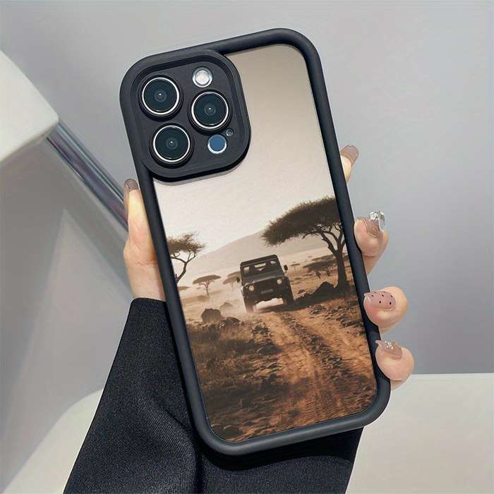 1Pc Mixed Color For iPhone SE African Savannah Phone Case