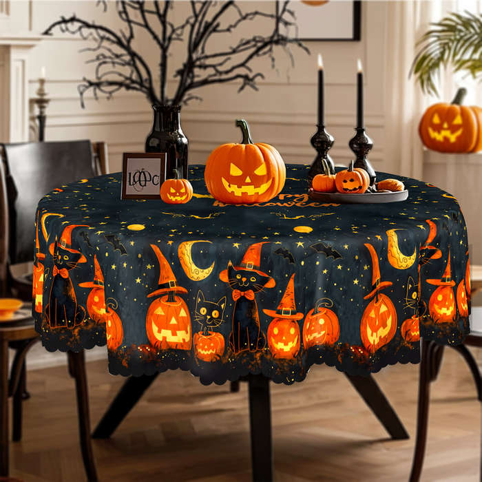 Halloween tablecloth decoration size Round 152.4152.4cm