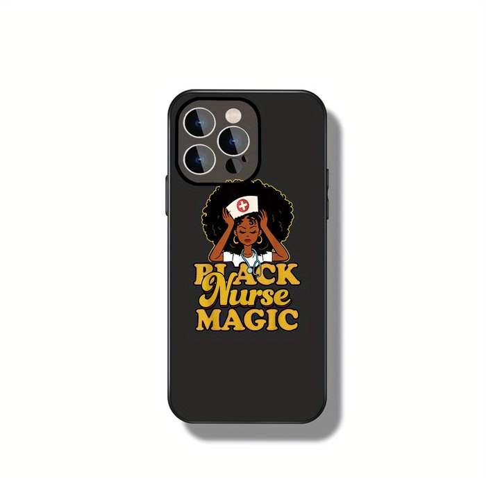 1Pc Black For iPhone 11 Pro Max Nurse Magic African Phone Case