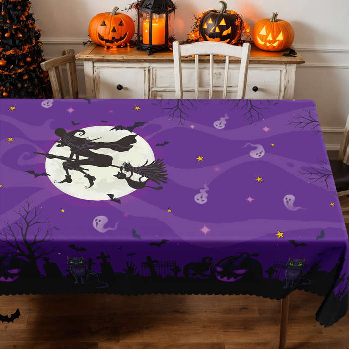 Halloween tablecloth decoration size 60x86in or 152x220cm Rectangle