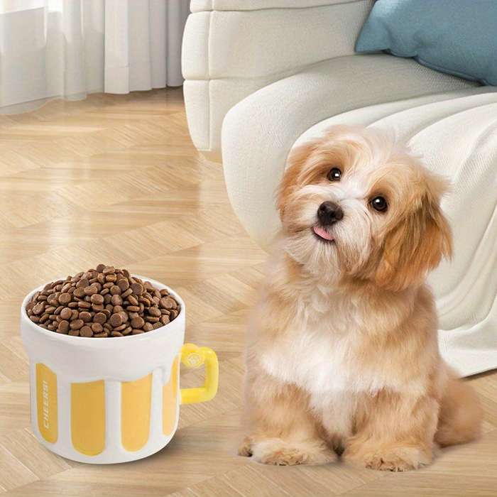 Pet Supplies Style Ceramic Beer Bowl