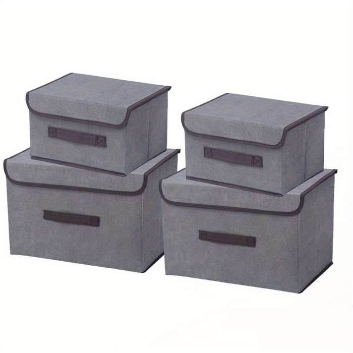 Storage And Organizationcolor Beige Plaid Size 2 X M Add 2 X L