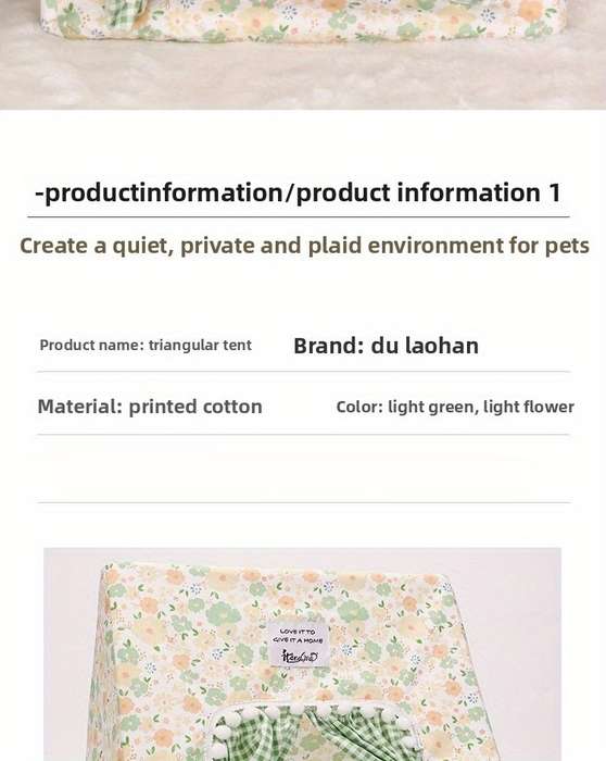 Pet supplies color Yellow And Green Floral size Large