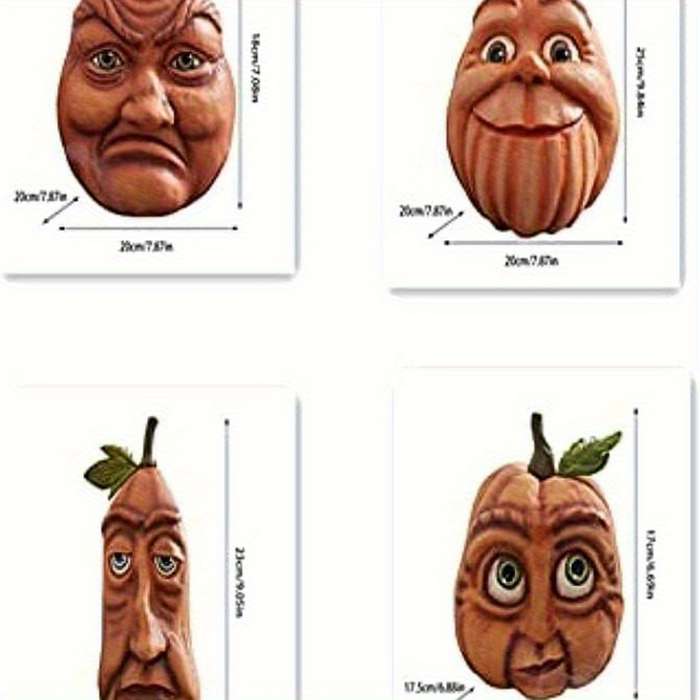 Halloween Decorations Color 6 Pumpkins