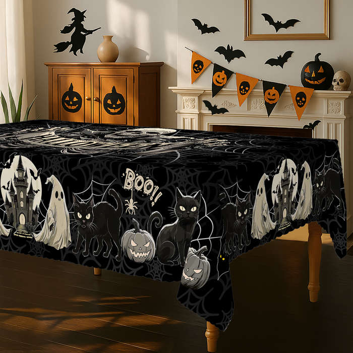 Halloween tablecloth decoration size Rectangle 5570in 140180cm
