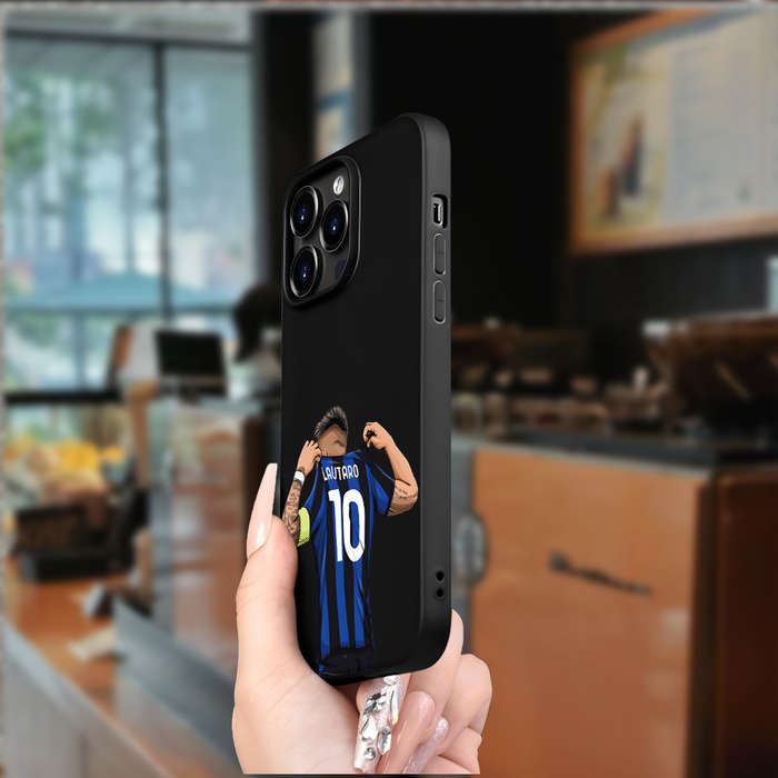1Pc Black For iPhone 14 Pro Max Number 10 Player Pattern Phone Case