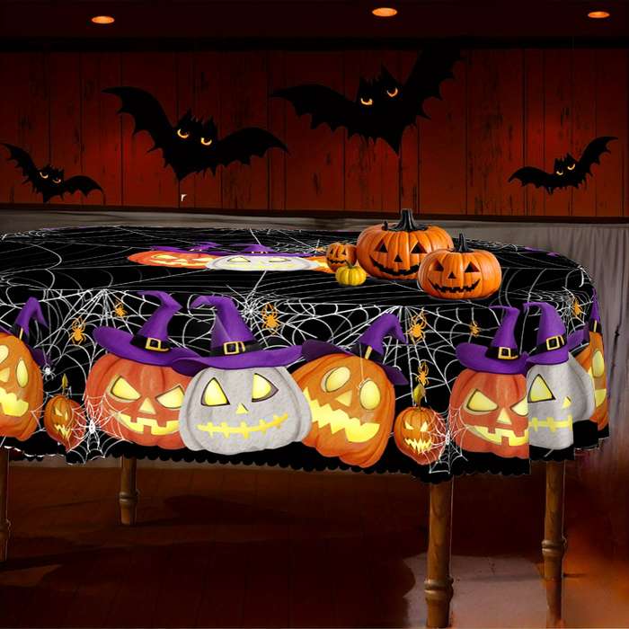 Halloween tablecloth decoration size Round 152.4152.4cm