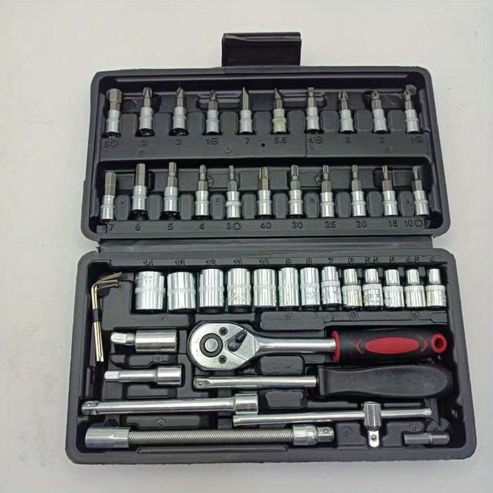 Screwdriver Bit Tool Set Color Regular Black 46 Piece Set Size 8521455625565