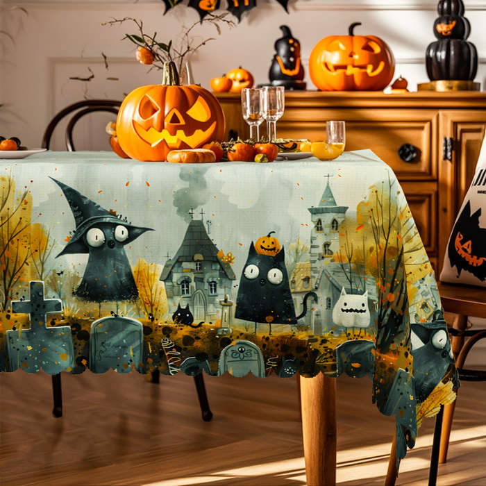 Halloween tablecloth decoration size Round 152.4152.4cm