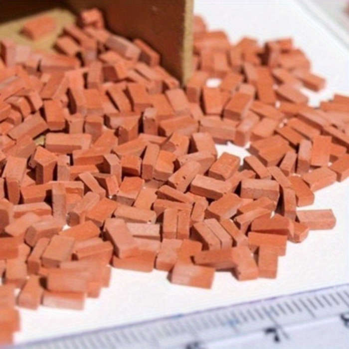 Building Toy Architectural Model Toy Set Color 300 Pieces Of 1:35 Red Bricks