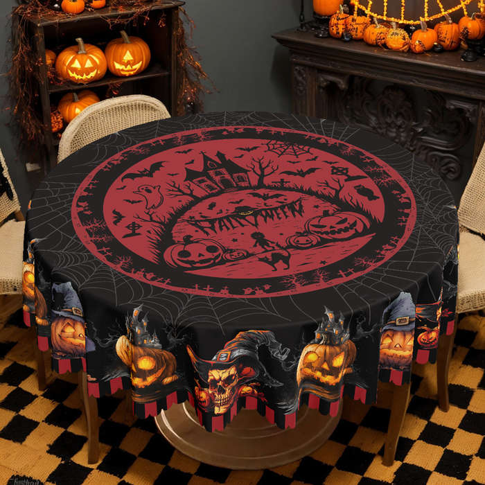 Halloween tablecloth decoration size 60x86in or 152x220cm Rectangle