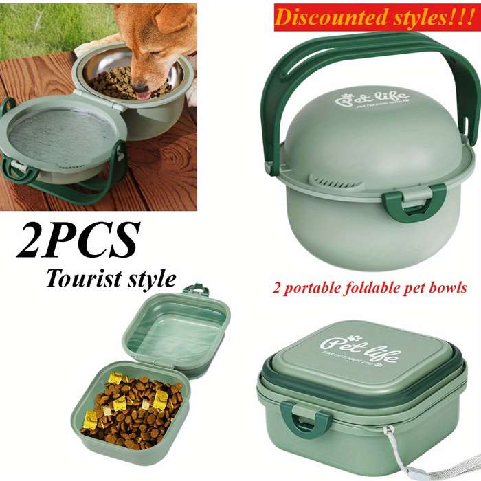 Pet Supplies Color Green  Travel Package Welfare Funds  Quantity 2Pcs