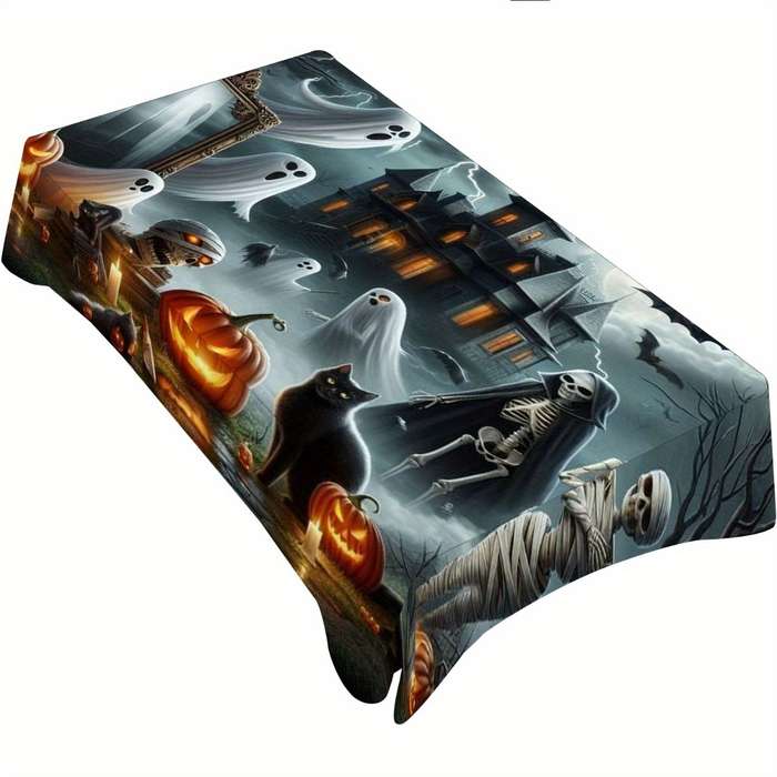 Halloween tablecloth decoration size Tablecloth 140cmx140cm