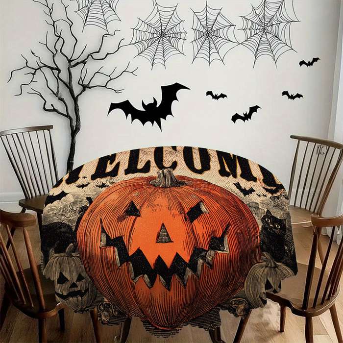 Halloween tablecloth decoration size 60inch x 60inch 152cm x 152cm or round