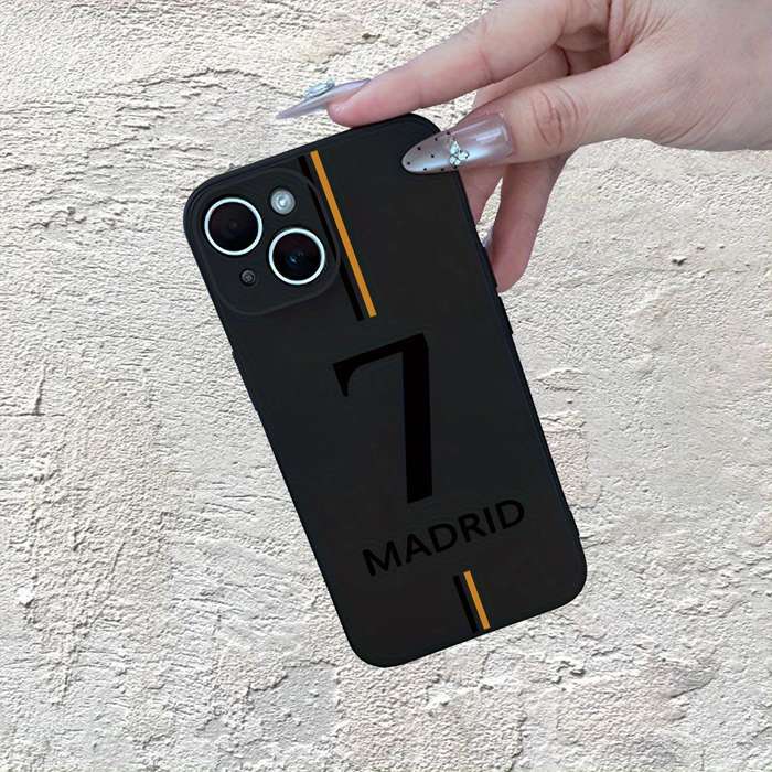 1Pc Mixed Color For iPhone XS Max Football No 7 Pattern Phone Case