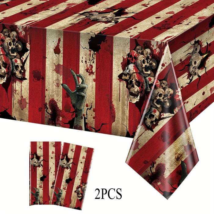 Halloween tablecloth decoration Quantity 2pcs