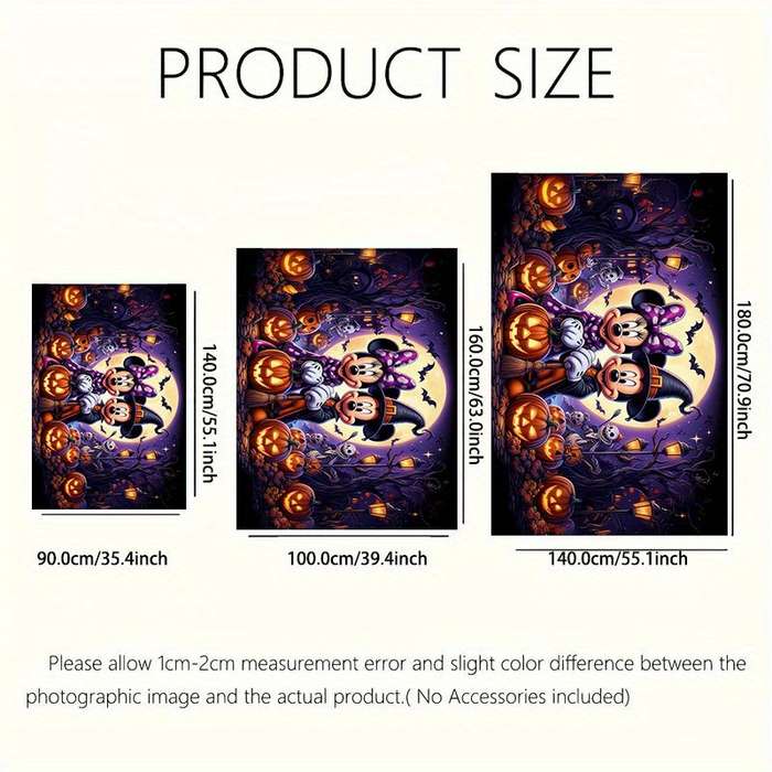Halloween tablecloth decoration size 100cm160cm or 39in63in