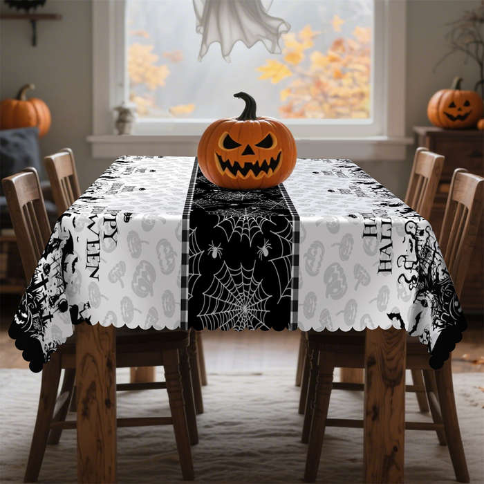Halloween tablecloth decoration size Rectangle 60x120inch or 152x305cm