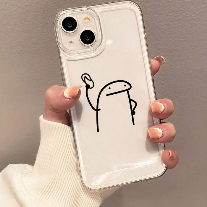 1Pc White For iPhone 11 Pro Phone Case Phone Cover