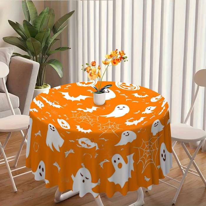Halloween tablecloth decoration size  180cm x 180cm or round