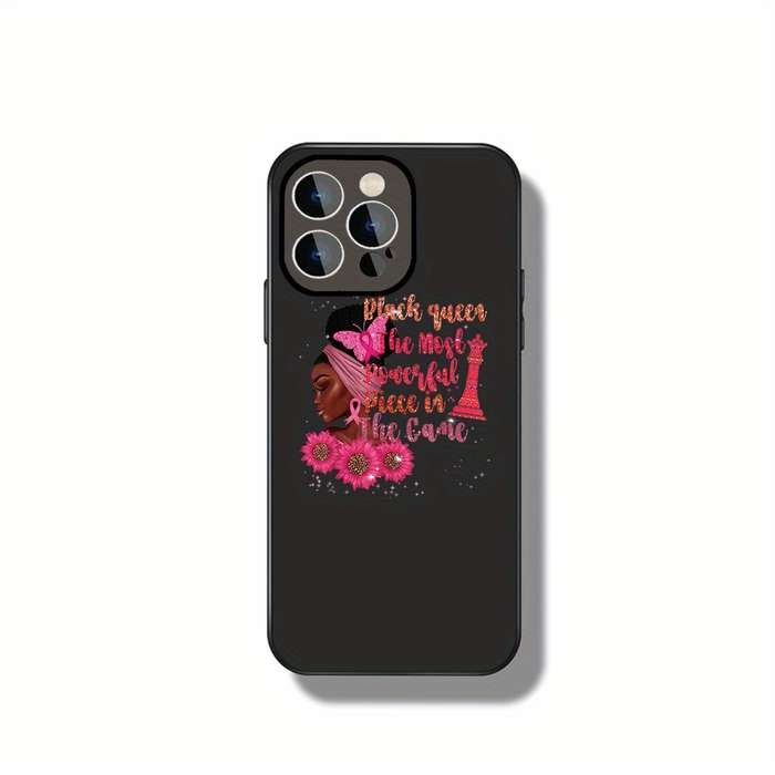 1Pc Ivory White For iPhone 11 Pro Max Black Queen Phone Case