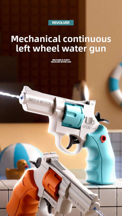 Toy Guns Color Revolver Water Gun   Peach Pink  Bagged