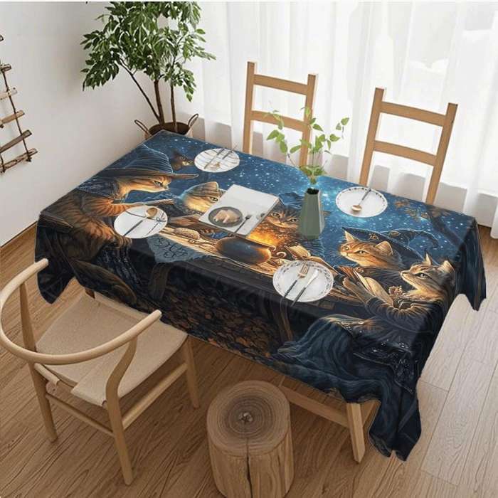 Halloween tablecloth decoration size 55 x 71inch or 140 x 180cm