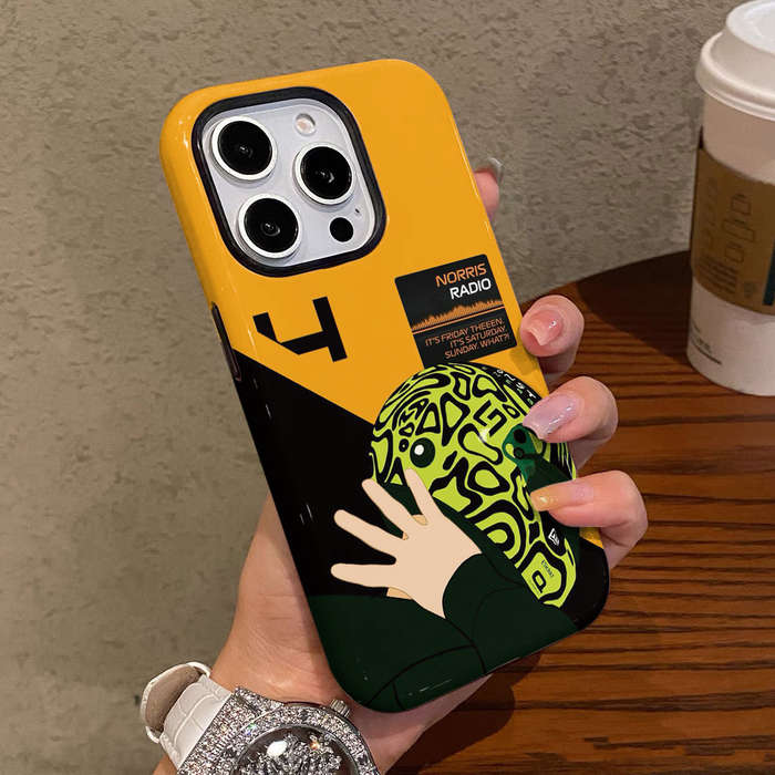 1Pc Mixed Color For iPhone 7 8 No 4 Norris Phone Case