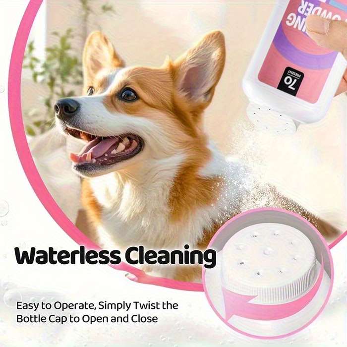 Pet supplies Quantity Peppermint Scent Dry Cleaning Powder  Add  Deshedding Comb Two    Piece Set