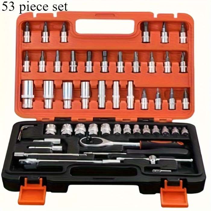 Screwdriver Bit Tool Set Color Portable Black 46 Piece Set Size Shf12And25 13Ds