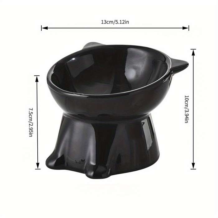 Pet Supplies Color Cat Bowl  White