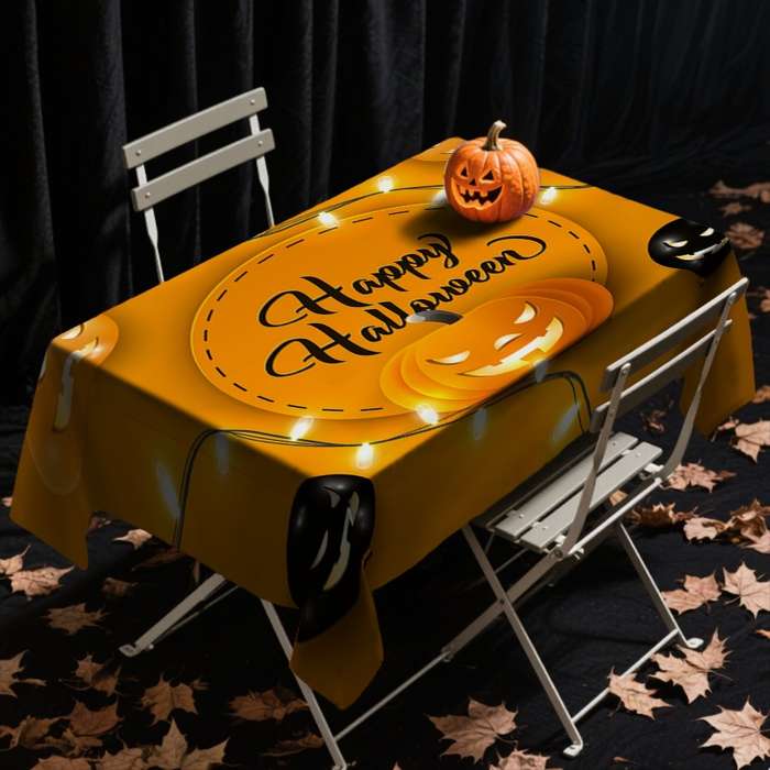 Halloween tablecloth decoration size 5pcs 1Tablecloth add 4Chair covers