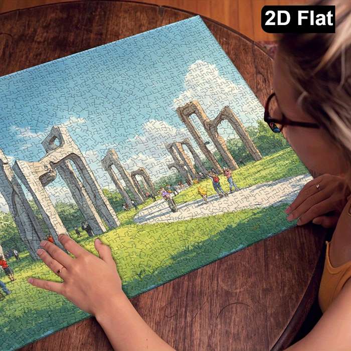 Building Toy Architectural Model Toy Set Size 75 X 50Cm 30 X 20Inch 1000Pc