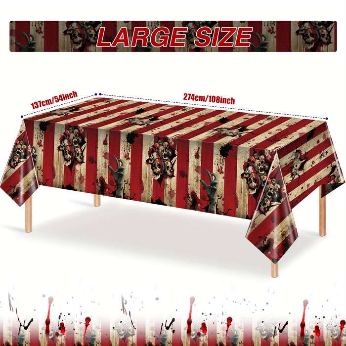 Halloween tablecloth decoration Quantity 2pcs