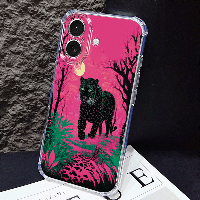 1Pc Mixed Color For iPhone 13 Pro Max Graffiti African Leopard Phone Case