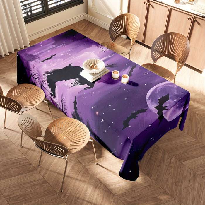 Halloween tablecloth decoration size 140 x 140cm or 55.12in x 55.12in
